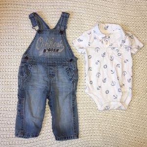 OshKosh B'gosh Bottoms - Oshkosh B’gosh boys overall lot size 3-6 month OshKosh B'gosh Bottoms - Oshkosh B’gosh boys overall lot size 3-6 month